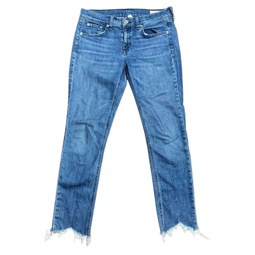 Rag and Bone Womens Dre‎ Capri Jeans Size 26 Raw Edge Hem